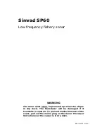 Preview for 3 page of Simrad SP60 - REV D Installation Manual