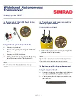 Preview for 1 page of Simrad WBAT Setting Up