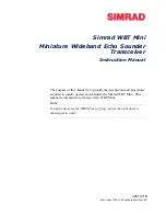 Preview for 3 page of Simrad WBT Mini Instruction Manual