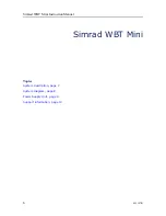 Preview for 8 page of Simrad WBT Mini Instruction Manual