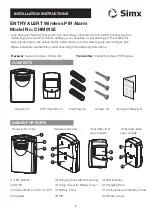 Preview for 1 page of SImx CHM0152 Installation Instructions Manual