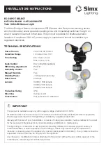 SImx ECO SPOT SELECT LHT1054 Installation Instructions preview