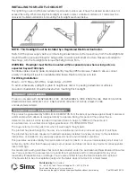 Preview for 2 page of SImx LHT0214 Installation Instructions