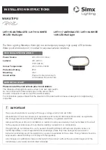 Preview for 1 page of SImx LHT1115 Installation Instructions