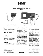 Sinar Sinarback eMotion / CMV Interface 552.36.095 User Manual предпросмотр