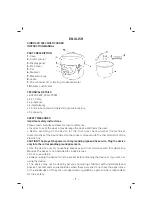 Предварительный просмотр 2 страницы Sinbo SCO 5053 Instruction Manual