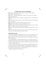 Предварительный просмотр 9 страницы Sinbo SHB 3036 Instruction Manual