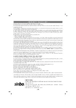 Preview for 30 page of Sinbo SHB 3150 Manual