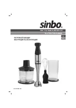 Preview for 1 page of Sinbo SHB 3154 Instruction Manual