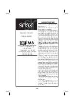 Preview for 29 page of Sinbo SHD 2688 Instruction Manual