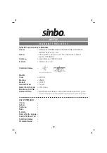 Preview for 33 page of Sinbo SK 7315 User Manual