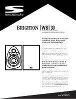 Sinclair Audio Brighton WBT30 Owner'S Manual preview