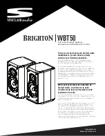 Preview for 1 page of Sinclair Audio Brighton WBT50 Owner'S Manual