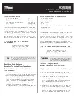 Preview for 2 page of Sinclair Audio C6ll Owner'S Manual