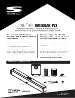 Preview for 1 page of Sinclair Audio Sculptura INVISIBAR TV3 User Manual