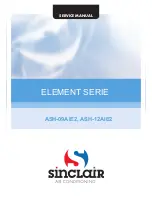 Sinclair ASH-09AIE2 Service Manual предпросмотр