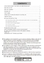 Preview for 2 page of Sinclair ASV-25AS WIFI User Manual