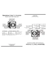 Предварительный просмотр 6 страницы Sinclair Bringhton Cube 5.1 Sustem Manual