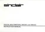 Sinclair DM350 Instruction Manual preview