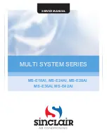 Sinclair MS-E18AI Service Manual предпросмотр