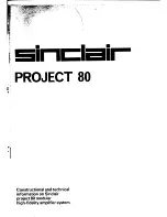 Sinclair Project 80 Technical Information preview