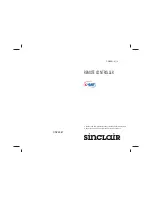 Sinclair R51D/E Owner'S Manual preview