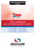 Sinclair S-THERM GSH-100ERB Service And Installation Manual preview