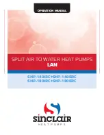 Sinclair S-THERM+ SHP-140ERC Operation Manual preview