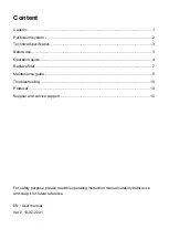 Preview for 2 page of Sinclair SP-75UV User Manual