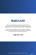 Предварительный просмотр 5 страницы Sinclair StealthWave SHA211 VHF Installation Manual