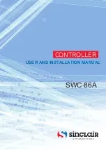 Sinclair SWC-86A User And Installation Manual preview