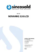 SincoSald NOVAMIG 320 LCD Instruction Manual preview