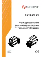 Sincro ED 170 MDC Use And Maintenance Manual preview