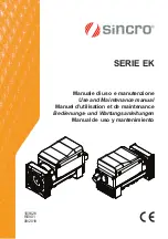 Предварительный просмотр 1 страницы Sincro EK2LAT Use And Maintenance Manual