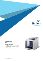 Sindoh 3DWOX-1 User Manual preview