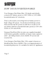 Предварительный просмотр 4 страницы Sinergex PureWatts Elite 150 User Manual