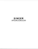 Singer 107G201 Service Manual preview
