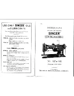 Preview for 2 page of Singer 107W100 Instructions For Using And Adjusting