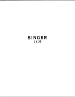 Preview for 1 page of Singer 11-33 Parts List