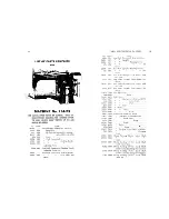 Preview for 9 page of Singer 114-22 Parts List