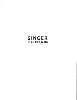 Preview for 1 page of Singer 114K103 Instructions For Using Manual