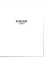 Singer 118W4 Instructions For Using Manual preview