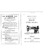 Preview for 2 page of Singer 119W2 Instructions For Using And Adjusting