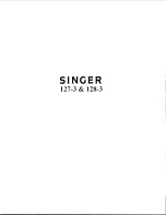 Singer 127-3 Manual preview