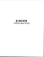 Singer 12K221 - 1 Manual preview