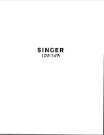 Singer 12W Series Instructions For Using Manual preview