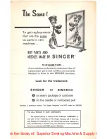 Preview for 23 page of Singer 143G2 Instruction Manual