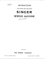 Preview for 2 page of Singer 144W305 Instructions For Using And Adjusting