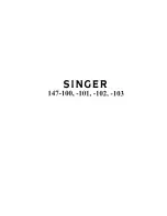 Preview for 1 page of Singer 147-100 Instructions For Using And Adjusting