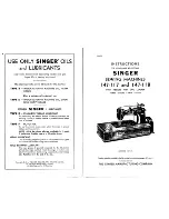 Preview for 2 page of Singer 147-117 Instructions For Using And Adjusting